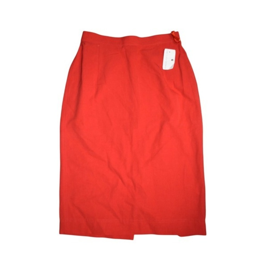 Donna Karan New York Red Midi Pencil Skirt Size 6‎ NWT Career Business